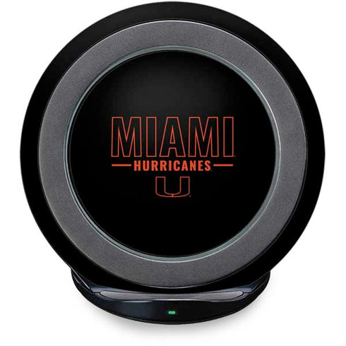 University of Miami Hurricanes Fast Charge Wireless Charging Stand Skin