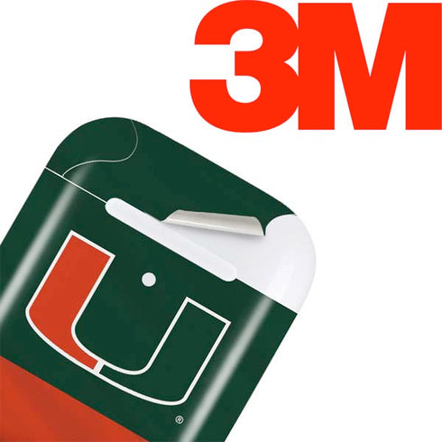 University of Miami Hurricanes Flag Apple AirPods 2 Skin