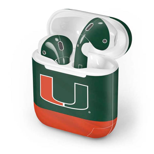 University of Miami Hurricanes Flag Apple AirPods Skin