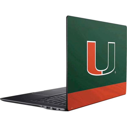 University of Miami Hurricanes Flag Ativ Book 9 (15.6in 2014) Skin