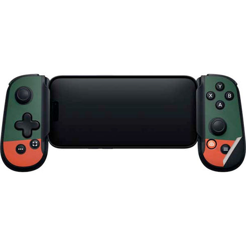 University of Miami Hurricanes Flag Backbone One for iPhone Game Controller Skin