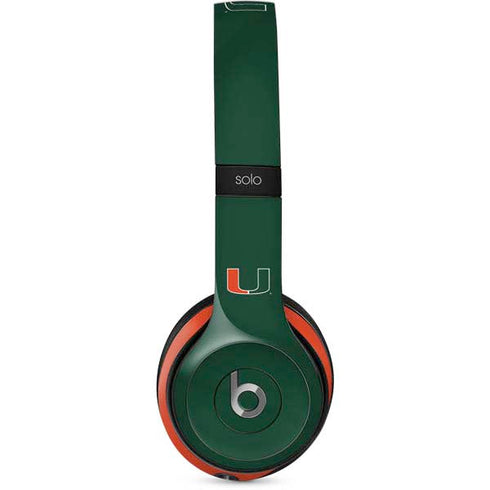 University of Miami Hurricanes Flag Beats Solo 2 Wired Skin