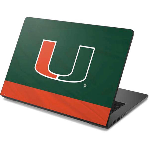 University of Miami Hurricanes Flag Dell Chromebook Skin