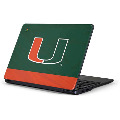 University of Miami Hurricanes Flag Samsung Chromebook Skin