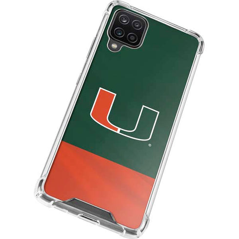 University of Miami Hurricanes Flag Galaxy A12 Clear Case
