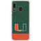 University of Miami Hurricanes Flag Galaxy A20 Clear Case
