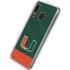 University of Miami Hurricanes Flag Galaxy A20 Clear Case