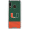 University of Miami Hurricanes Flag Galaxy A30 Clear Case