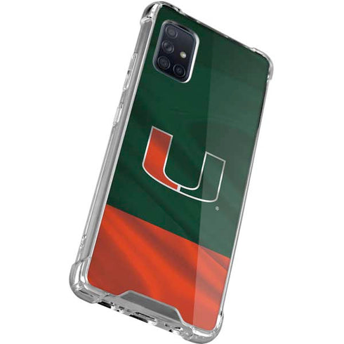 University of Miami Hurricanes Flag Galaxy A51 5G Clear Case