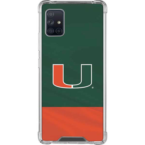 University of Miami Hurricanes Flag Galaxy A51 5G Clear Case