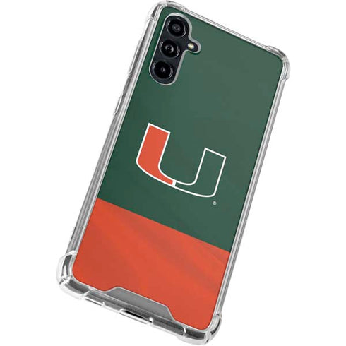 University of Miami Hurricanes Flag Galaxy A54 5G Clear Case