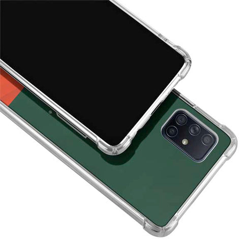 University of Miami Hurricanes Flag Galaxy A71 5G Clear Case