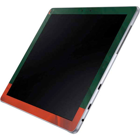 University of Miami Hurricanes Flag Galaxy Book 12in Skin