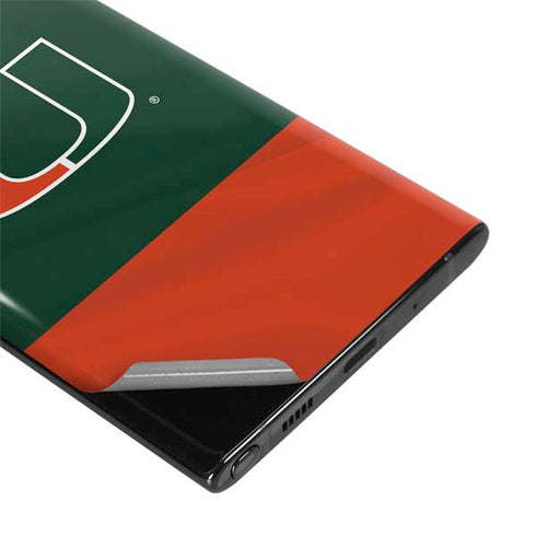 University of Miami Hurricanes Flag Galaxy Note 10 Plus Skin