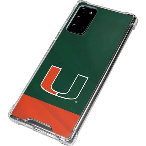 University of Miami Hurricanes Flag Galaxy Note20 5G Clear Case