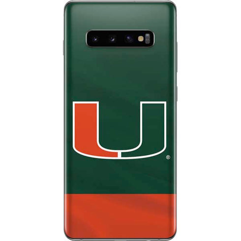 University of Miami Hurricanes Flag Galaxy S10 Plus Skin
