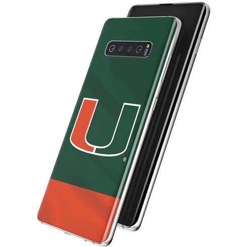 University of Miami Hurricanes Flag Galaxy S10 Plus Skin