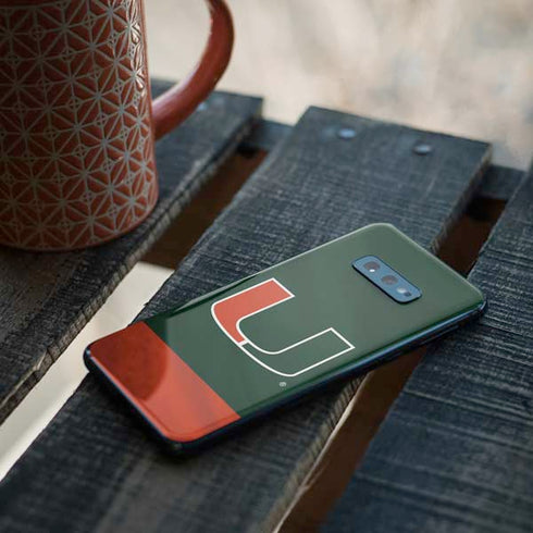 University of Miami Hurricanes Flag Galaxy S10e Skin