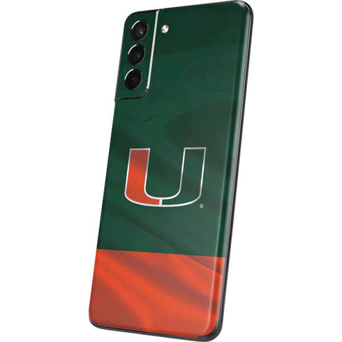 University of Miami Hurricanes Flag Galaxy S21 5G Skin