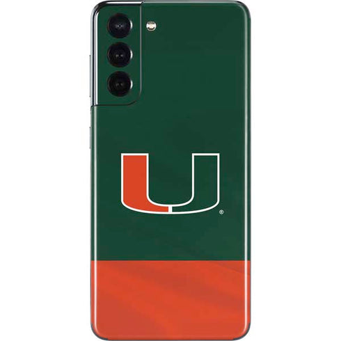 University of Miami Hurricanes Flag Galaxy S21 5G Skin