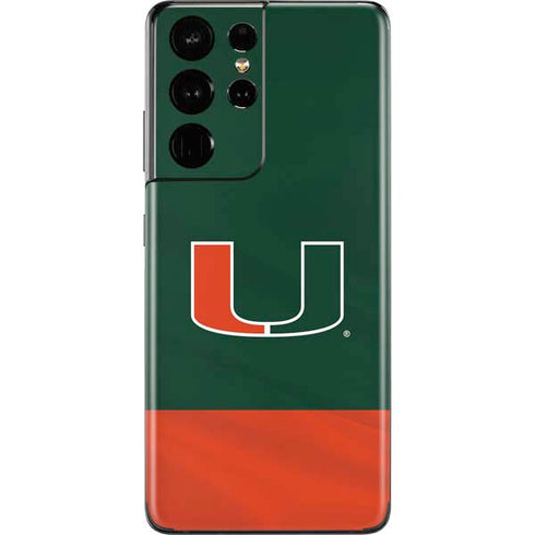 University of Miami Hurricanes Flag Galaxy S21 Ultra 5G Skin