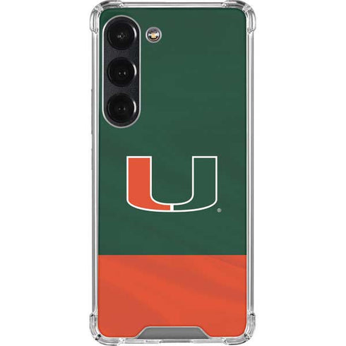 University of Miami Hurricanes Flag Galaxy S23 Clear Case
