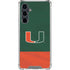 University of Miami Hurricanes Flag Galaxy S23 FE Clear Case