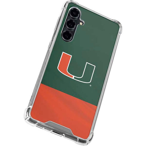 University of Miami Hurricanes Flag Galaxy S23 FE Clear Case