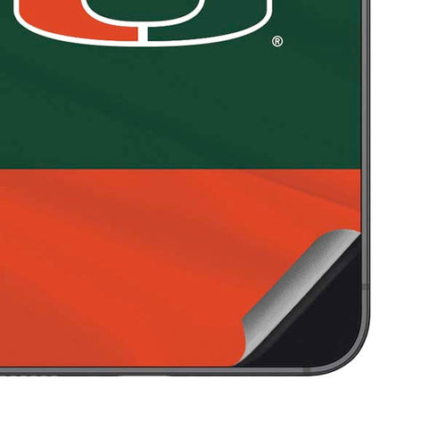 University of Miami Hurricanes Flag Galaxy S23 FE Skin