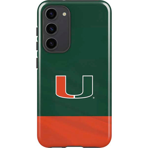 University of Miami Hurricanes Flag Galaxy S23 Plus Pro Case