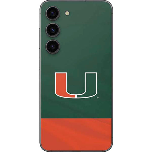 University of Miami Hurricanes Flag Galaxy S23 Skin