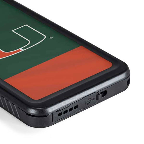 University of Miami Hurricanes Flag Galaxy S23 Waterproof Case