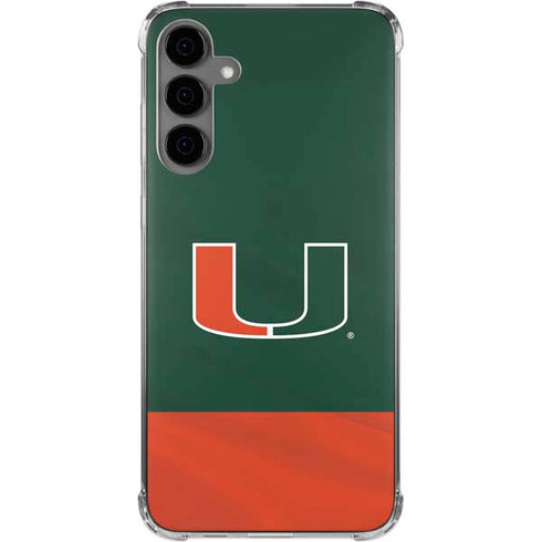 University of Miami Hurricanes Flag Galaxy S24 Plus Clear Case