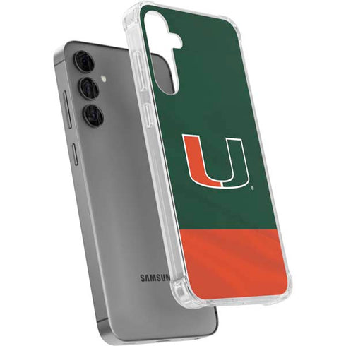 University of Miami Hurricanes Flag Galaxy S24 Plus Clear Case