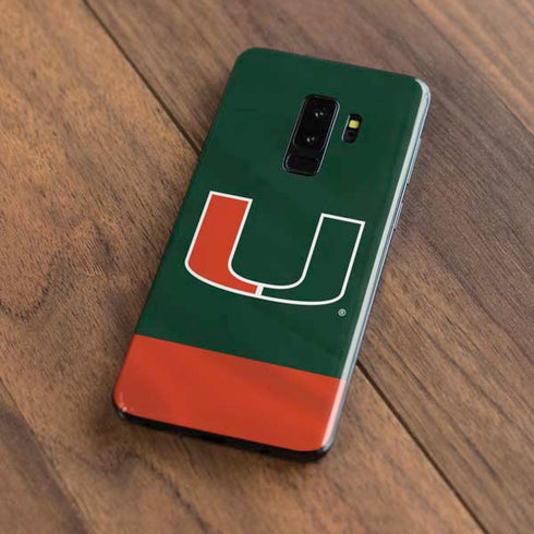 University of Miami Hurricanes Flag Galaxy S9 Plus Skin