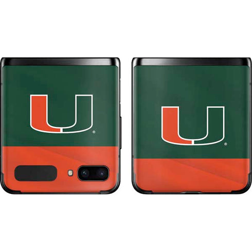 University of Miami Hurricanes Flag Galaxy Z Flip Skin