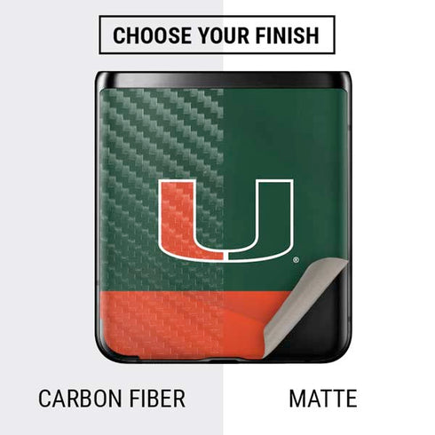 University of Miami Hurricanes Flag Galaxy Z Flip Skin