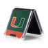 University of Miami Hurricanes Flag Galaxy Z Flip5 5G Clear Case