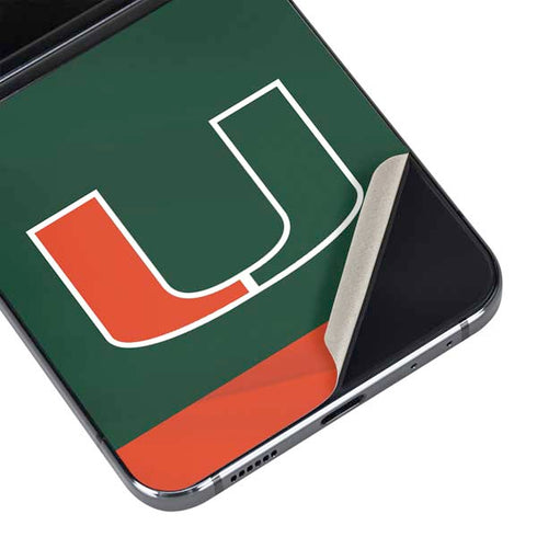 University of Miami Hurricanes Flag Galaxy Z Flip5 5G Skin