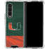 University of Miami Hurricanes Flag Galaxy Z Fold4 5G Clear Case