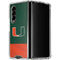 University of Miami Hurricanes Flag Galaxy Z Fold4 5G Clear Case
