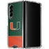 University of Miami Hurricanes Flag Galaxy Z Fold4 5G Clear Case