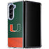 University of Miami Hurricanes Flag Galaxy Z Fold5 5G Clear Case