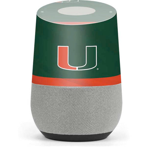 University of Miami Hurricanes Flag Google Home Skin