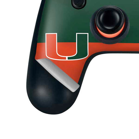 University of Miami Hurricanes Flag Google Stadia Controller Skin