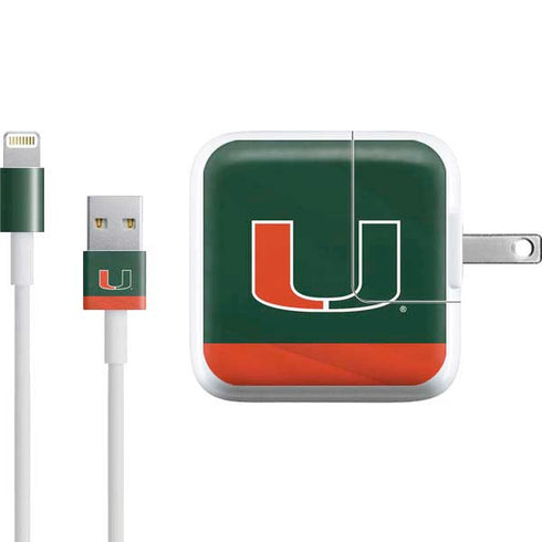 University of Miami Hurricanes Flag iPad Charger (10W USB) Skin
