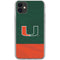 University of Miami Hurricanes Flag iPhone 11 Clear Case