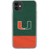 University of Miami Hurricanes Flag iPhone 11 Clear Case