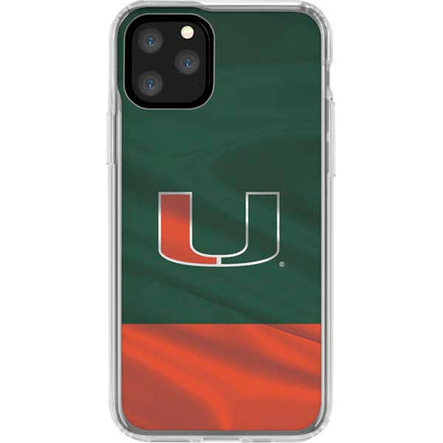 University of Miami Hurricanes Flag iPhone 11 Pro Clear Case