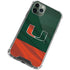 University of Miami Hurricanes Flag iPhone 11 Pro Max Clear Case